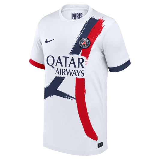 Khvicha Kvaratskhelia Paris Saint-Germain Nike Youth 2024/25 Away  Player Jersey - White