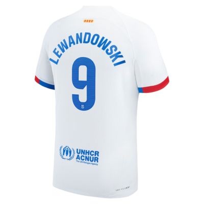 Robert Lewandowski Barcelona 2023/24 Away Jersey - White