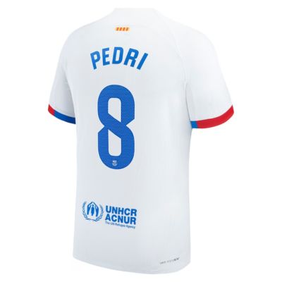 Pedri Barcelona 2023/24 Away Jersey - White