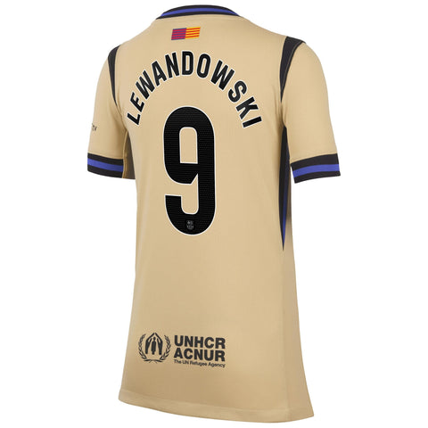 Robert Lewandowski Barcelona Nike 2025/26 Away Stadium Jersey - Gold