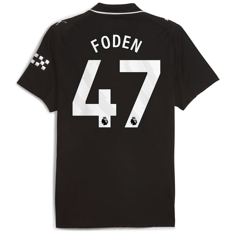 Manchester City PUMA Away Shirt 2025-26 with Foden 47 printing