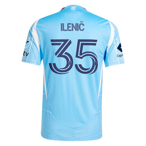 Mitja Ilenič New York City FC adidas 2025 The Excelsior Kit Player Jersey - Light Blue