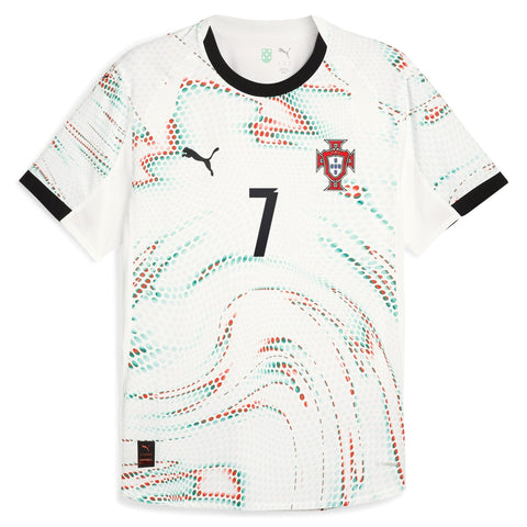 Cristiano Ronaldo Portugal National Team Puma 2025 Away Jersey - White