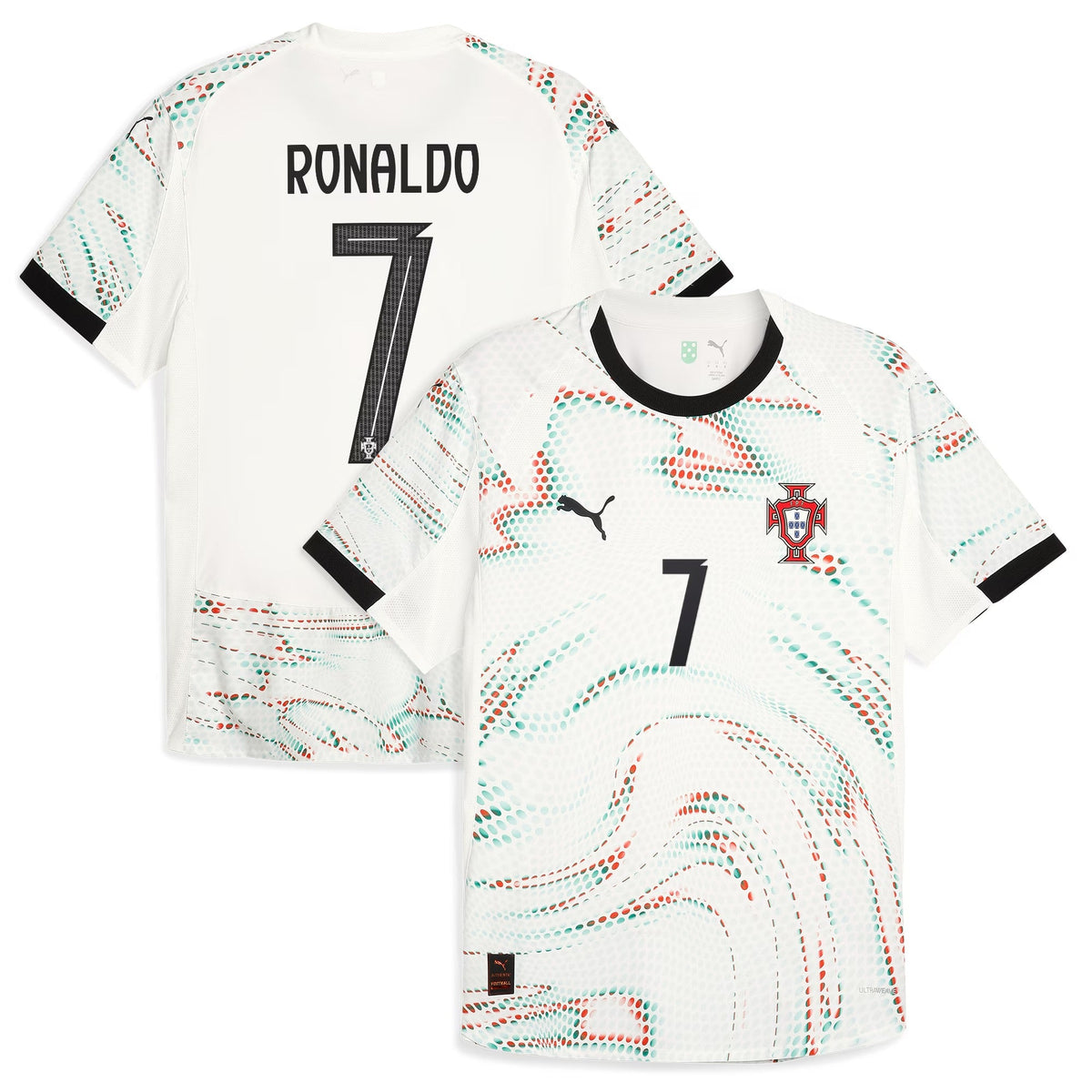 Cristiano Ronaldo Portugal National Team Puma 2025 Away Jersey - White